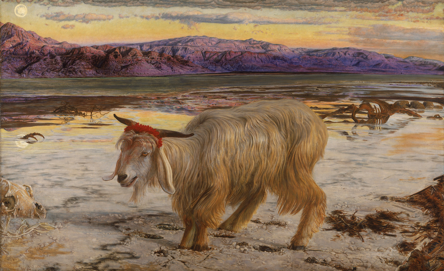 From The Scapegoat, 1854, by William Holman Hunt. Wikipedia.
