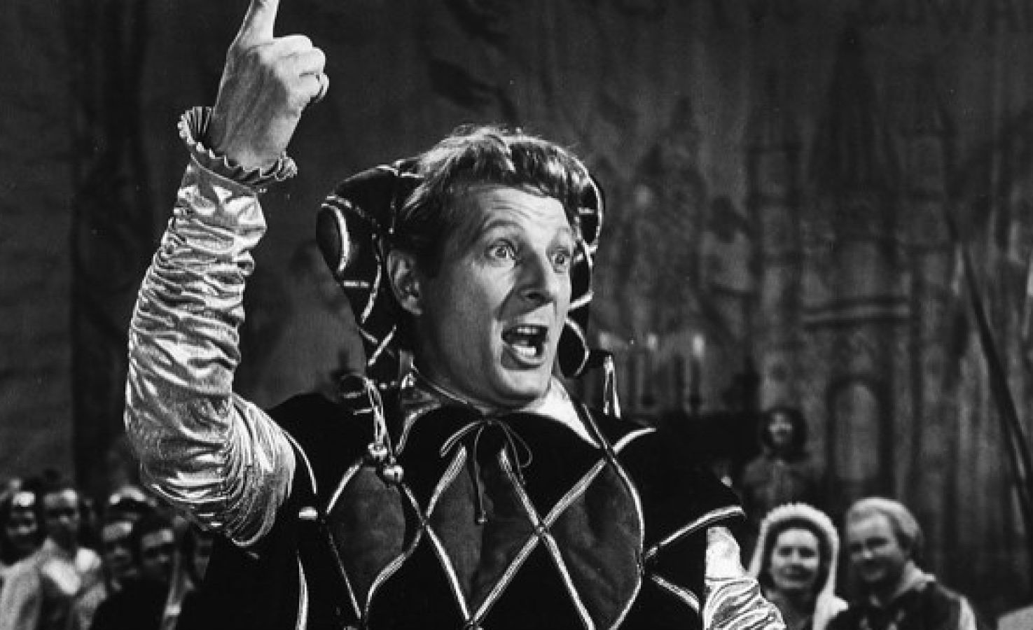 Danny Kaye as the title character in The Court Jester, 1956.
