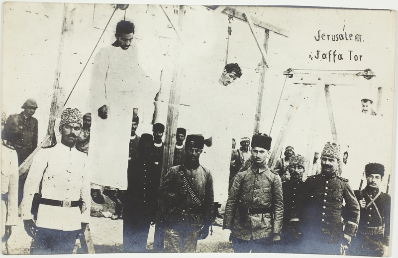 In Photos: The Story of the Liberation of Jerusalem a Century Ago 8-nsw-hanging-turk-Jerusalem