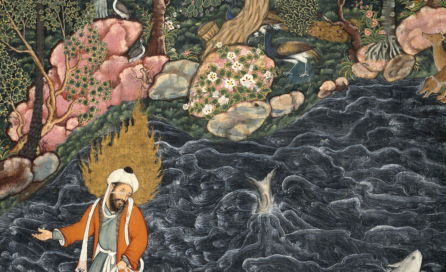 A Mughal miniature of the prophet Elijah.
