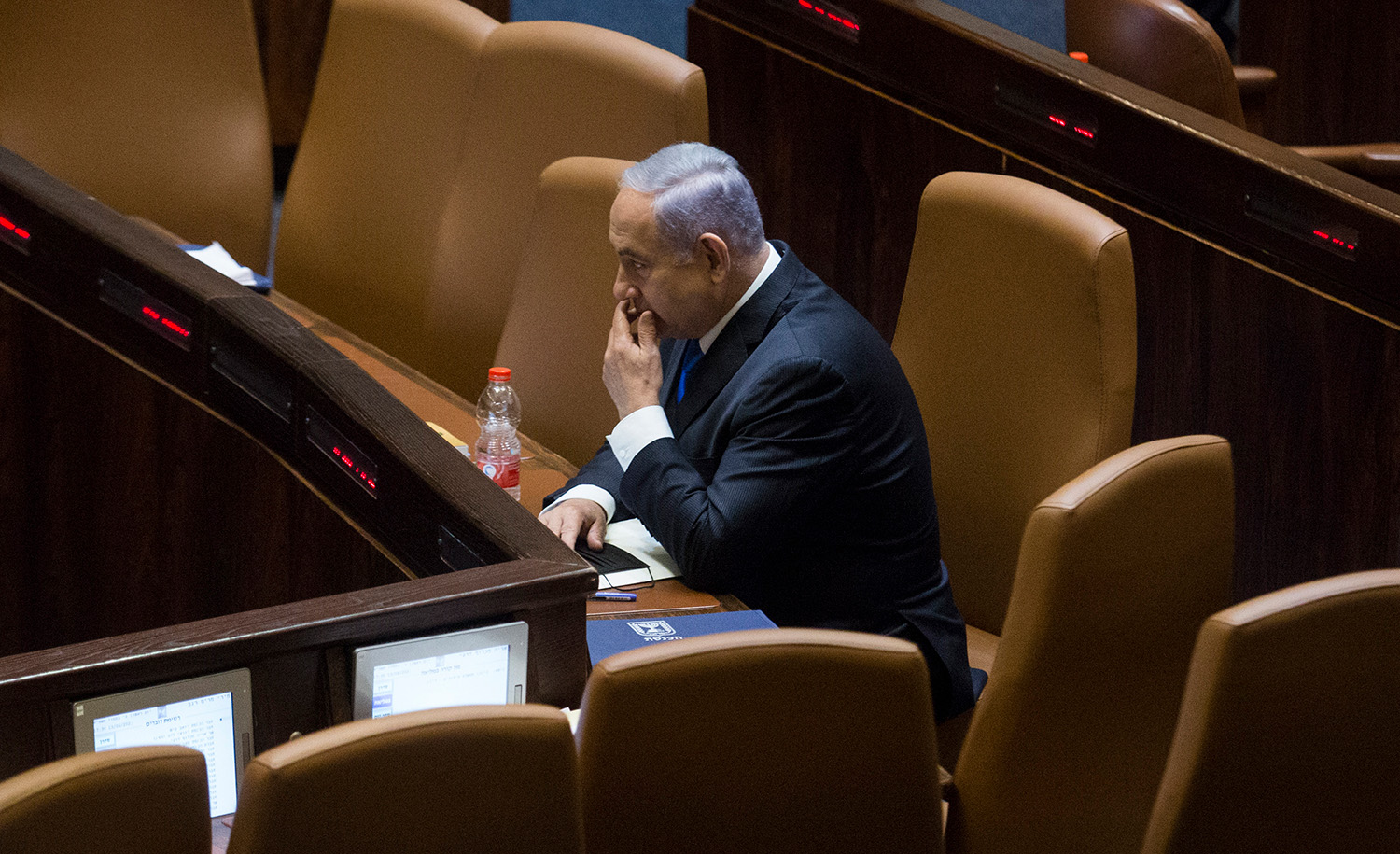 
Benjamin Netanyahu in the Knesset on June 13, 2021 in Jerusalem. Amir Levy/Getty Images.







