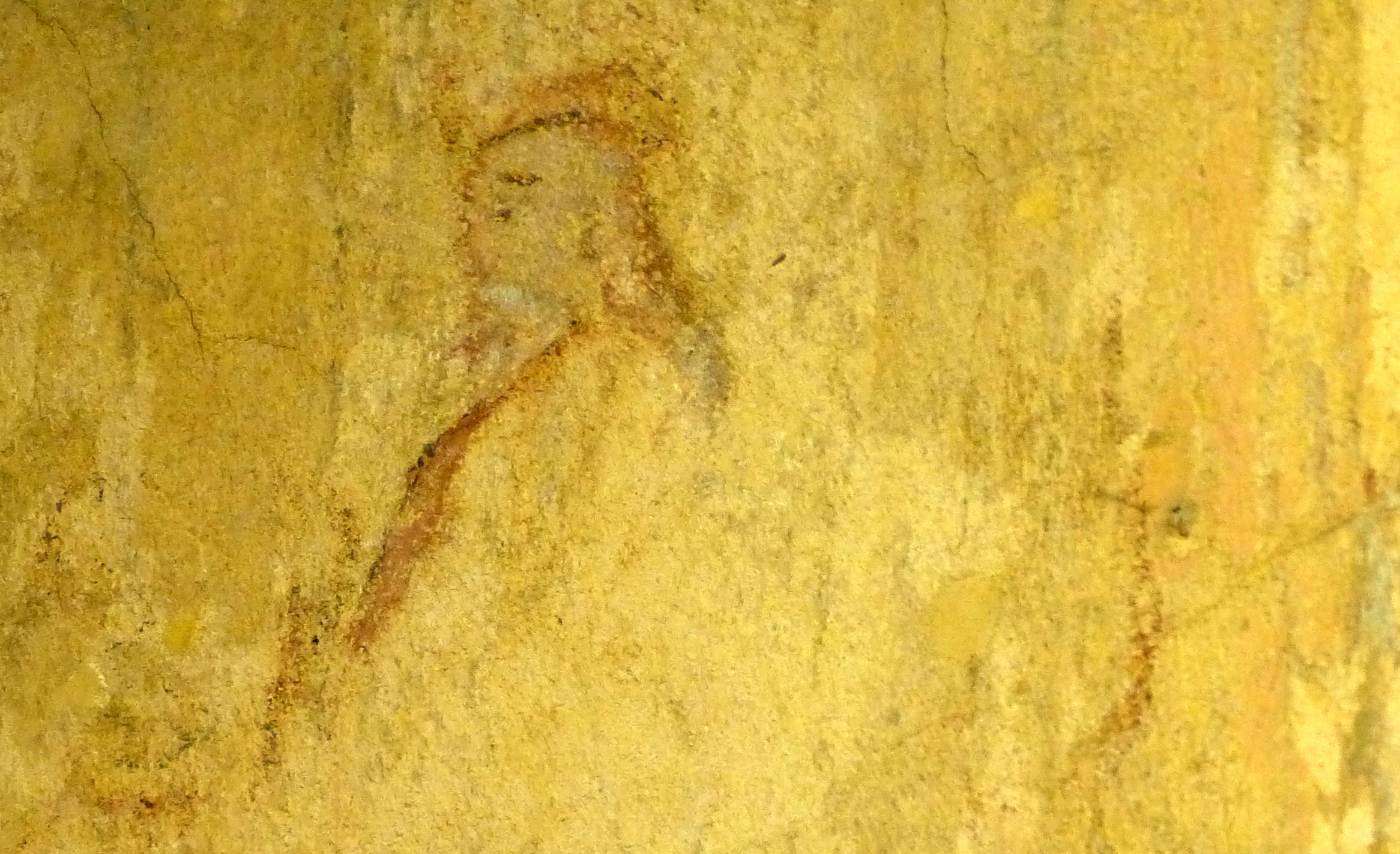 A faded mural of King David from an 18th-century sukkah at the Jewish Museum of Franconia. Wikipedia.
