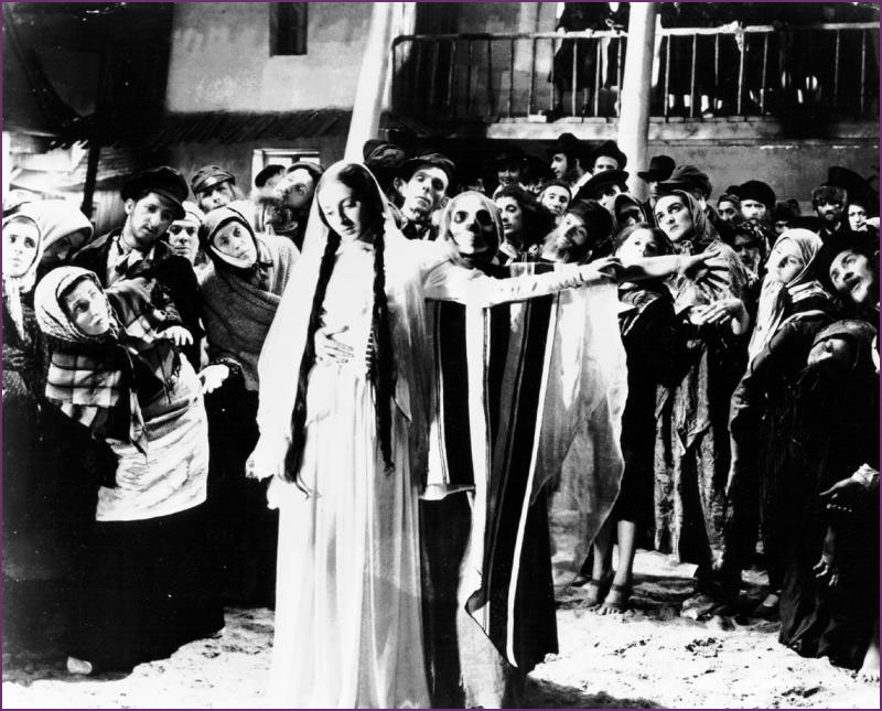 Lili Liana as Lea in the 1937 film version of S. An-sky's Yiddish play The Dybbuk.