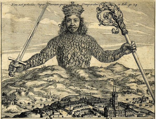 Frontispiece of Leviathan by Thomas Hobbes Abraham Bosse, 1651.